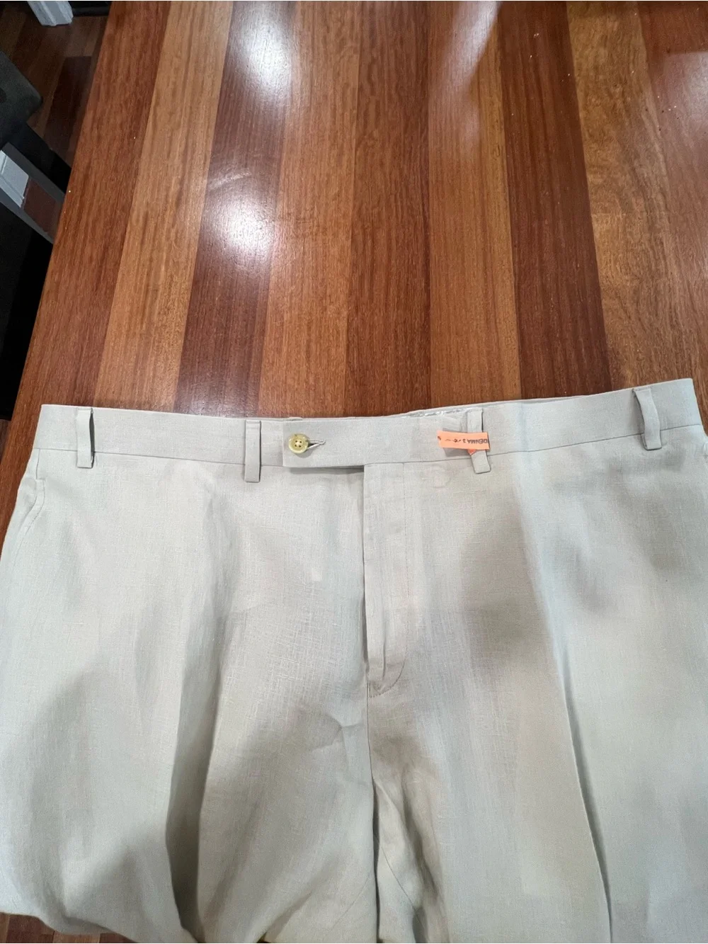 Ralph Lauren Men’s Light Beige Dress Pants - 100% Linen 42/30